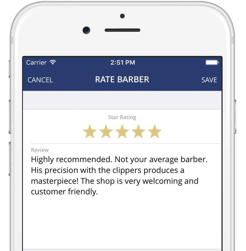 review barber screenshot